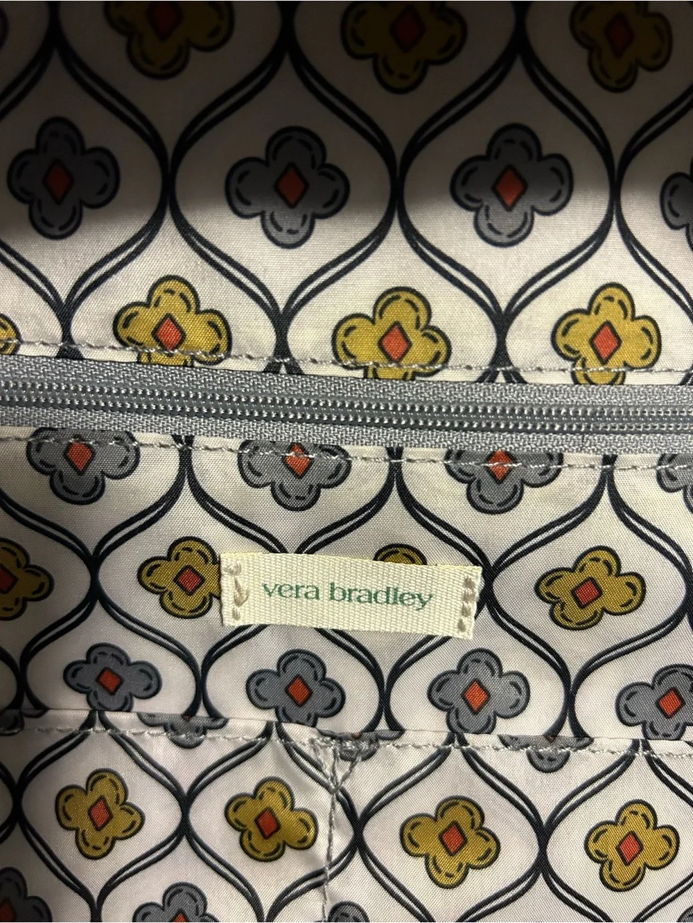 Vera Bradley Gray Travel Backpack